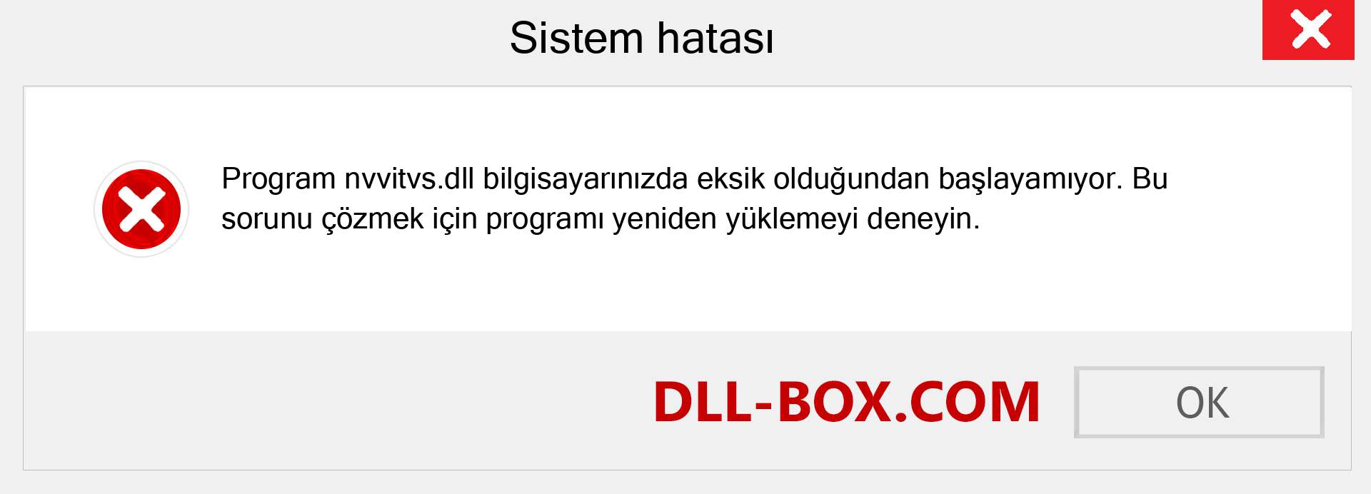 nvvitvs.dll dosyası eksik mi? Windows 7, 8, 10 için İndirin - Windows'ta nvvitvs dll Eksik Hatasını Düzeltin, fotoğraflar, resimler